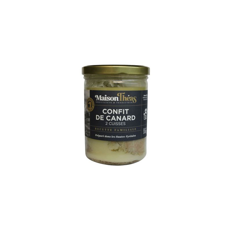 CONFIT CANARD 2 CUISSES 750G de Table des producteurs Libourne dans 🥫 Conserves