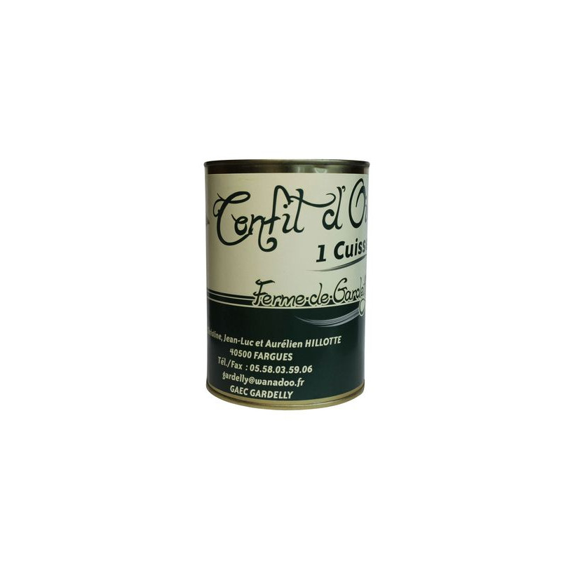 CONFIT D'OIE 1 CUISSE 890G de Table des producteurs Libourne dans 🥫 Conserves