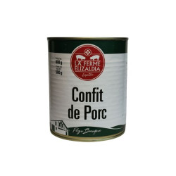 CONFIT PORC ROTI 800G de La ferme Elizaldia dans 🥫 Conserves