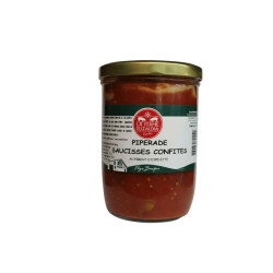 SAUCISSES CONFIT.PORC PI. 750G de La ferme Elizaldia dans 🥫 Conserves