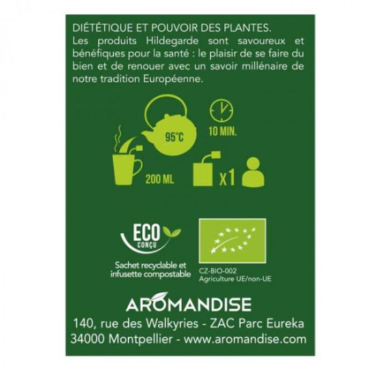 Tisane petit déj 45g 18 sachets - aromandise de Aromandise dans 🫖 Thés, tisanes et infusions