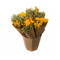 Seau botte jaune de Naturalys dans Fleurs séchées
