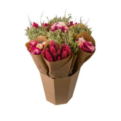 Seau botte pink de Naturalys dans Fleurs séchées