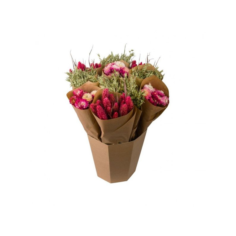 Seau botte pink de Naturalys dans Fleurs séchées