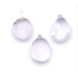 Pendentif pierre roulée cristal de roche aaa de Camille ambiance nature dans 💎 Bijoux et accessoires ésotériques
