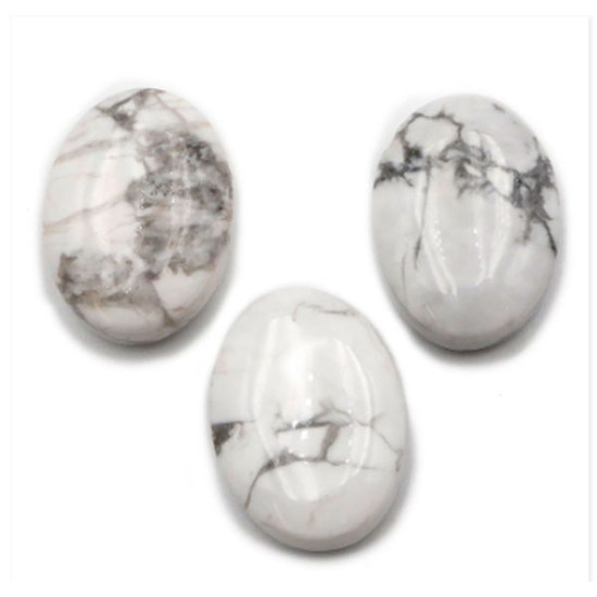 Pendentif pierre percée howlite blanche ab de Camille ambiance nature dans 💎 Bijoux et accessoires ésotériques