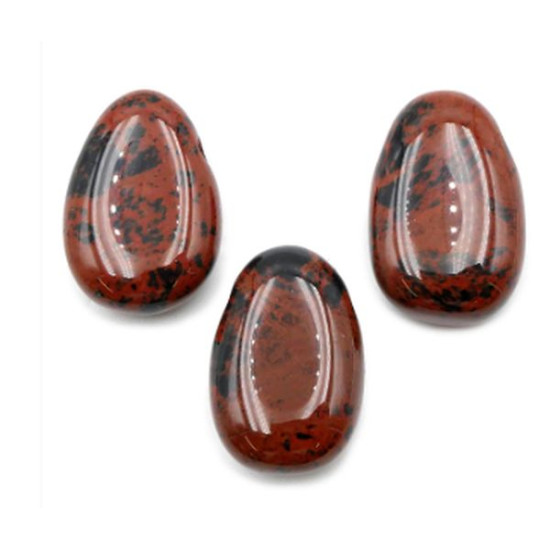 Pendentif pierre percée obsidienne acajou a de Camille ambiance nature dans 💎 Bijoux et accessoires ésotériques