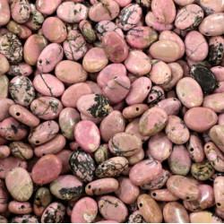 Pendentif pierre percée rhodonite a+ de Camille ambiance nature dans 💎 Bijoux et accessoires ésotériques
