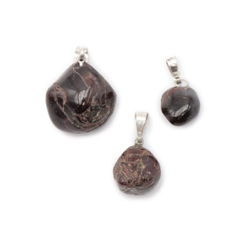Pendentif pierre roulée grenat rouge ab 10-20mm de Camille ambiance nature dans 💎 Bijoux et accessoires ésotériques