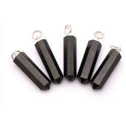 Pendentif pointe 30 à 35mm onyx a de Camille ambiance nature dans 💎 Bijoux et accessoires ésotériques
