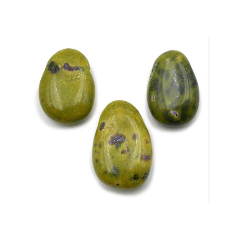 /Pendentif pierre percée stichtite serpentine a de Camille ambiance nature dans 💎 Bijoux et accessoires ésotériques
