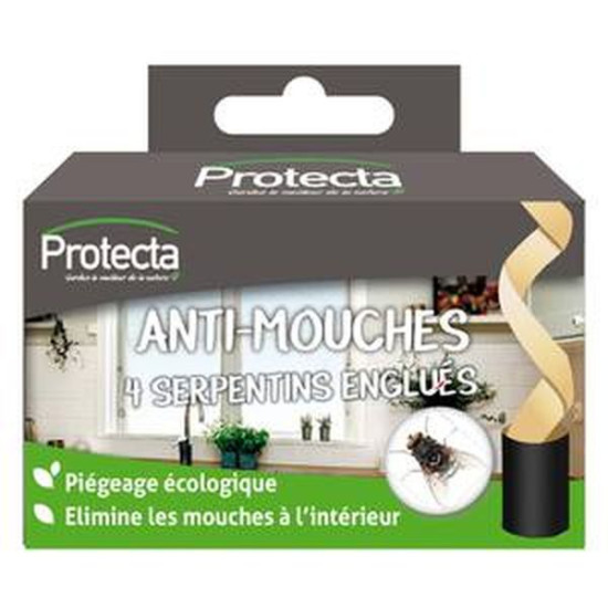 Serpentins Englués Anti-Mouches - X4 de Protecta - Produits dans 🪰 Produits anti Mouches