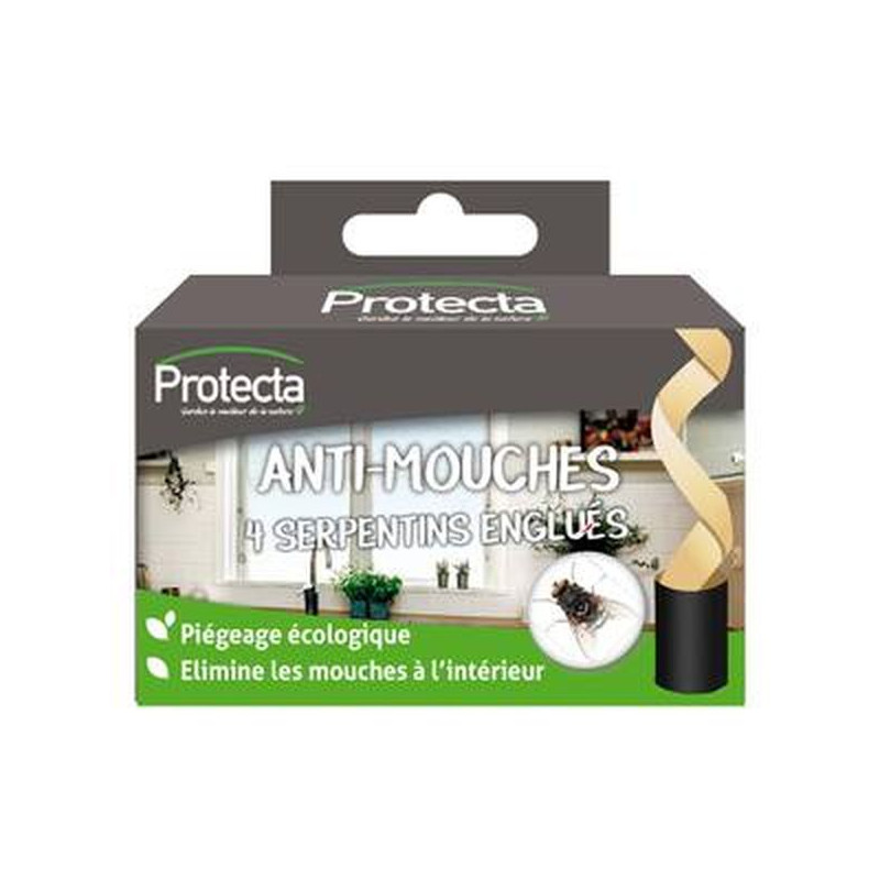 Serpentins Englués Anti-Mouches - X4 de Protecta - Produits dans 🪰 Produits anti Mouches