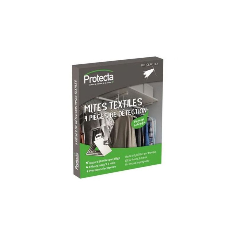 Piège À Mites Textiles - 4 Pièges Englués de Protecta - Produits dans 🕷🪰Produits anti Insectes volants et rampants