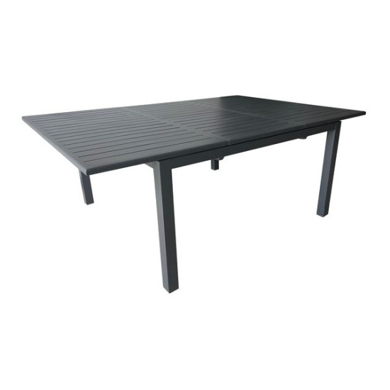 Genes Table Extensible 140/200 En Aluminium Et Lattes couleur Graphite de Proloisirs - Océo - table et fauteuil et mobilier d...