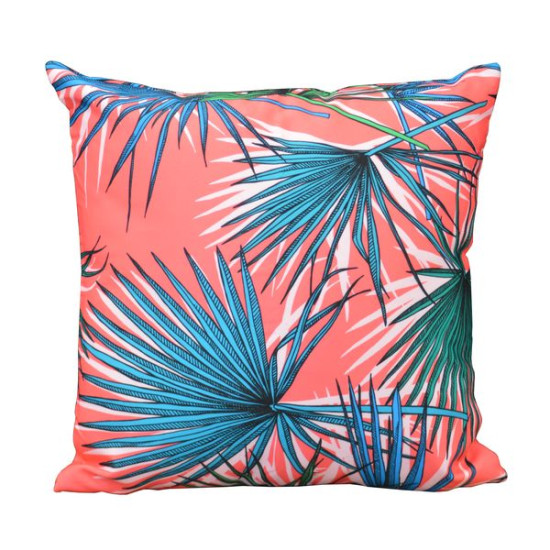 Coussin motif 45x45 decor palmier rouge de Proloisirs - Océo - table et fauteuil et mobilier de jardin dans Coussins - couver...