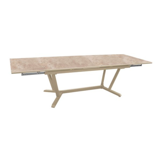 /Table Vita Sand Beige 180x280 cm - Élégance et Confort pour Votre jardin de Proloisirs - Océo - table et fauteuil et mobilie...