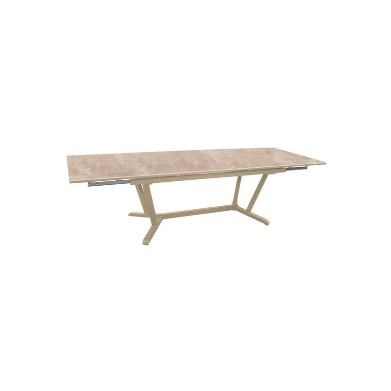 /Table Vita Sand Beige 180x280 cm - Élégance et Confort pour Votre jardin de Proloisirs - Océo - table et fauteuil et mobilie...