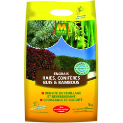 Engrais Granulés Conifères Buis Bambou 5Kg Masso de Masso - Engrais bio et soin des plantes dans Engrais Granulé pour plantes