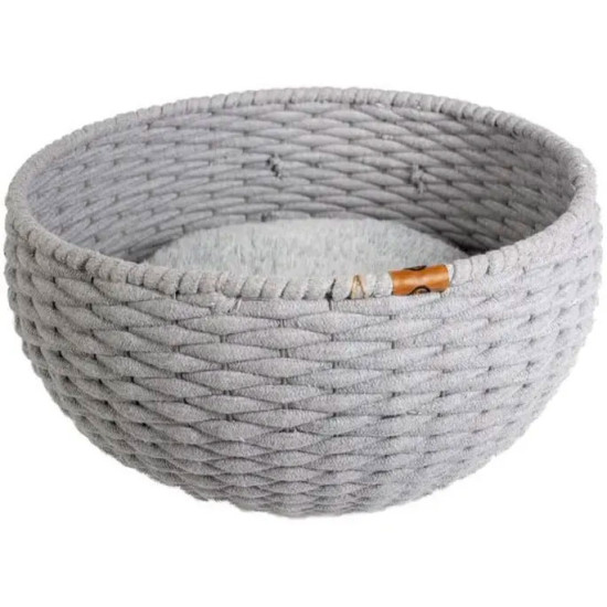 Oyster panier ronde corde coton 45x45x23cm gr de Laroy - aliments et d'accessoires pour animaux de compagnie dans Paniers et ...