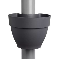 Vibia Campana Pot Gouttière 22Cm Anth -Elho de Elho - Pot en plastique de qualité dans Pots en plastique