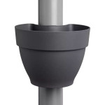 Vibia Campana Pot Gouttière 22Cm Anth -Elho de Elho - Pot en plastique de qualité dans Pots en plastique