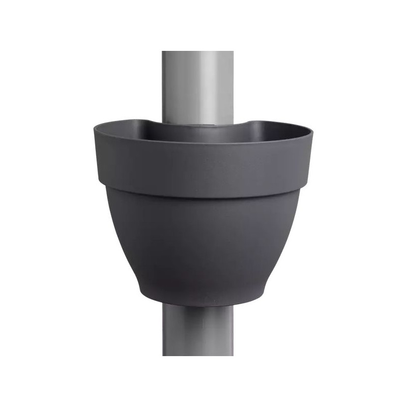 Vibia Campana Pot Gouttière 22Cm Anth -Elho de Elho - Pot en plastique de qualité dans Pots en plastique