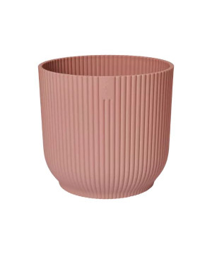 Vibes Fold Rond 14Cm Rose Poudré -Elho de Elho - Pot en plastique de qualité dans Pots en plastique