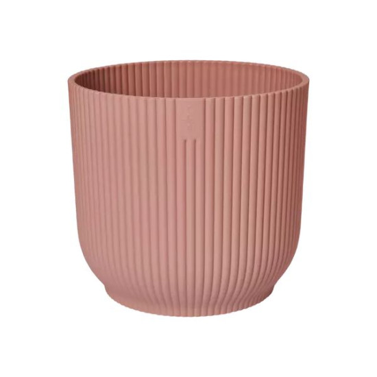 Vibes Fold Rond 14Cm Rose Poudré -Elho de Elho - Pot en plastique de qualité dans Pots en plastique