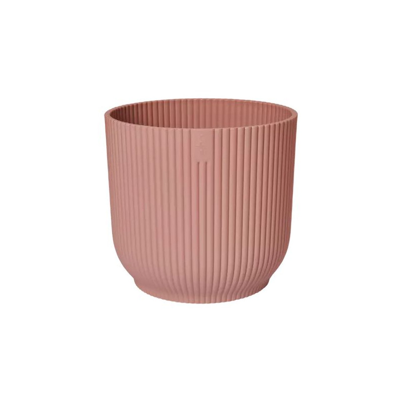 Vibes Fold Rond 25Cm Rose Poudré -Elho de Elho - Pot en plastique de qualité dans Pots en plastique