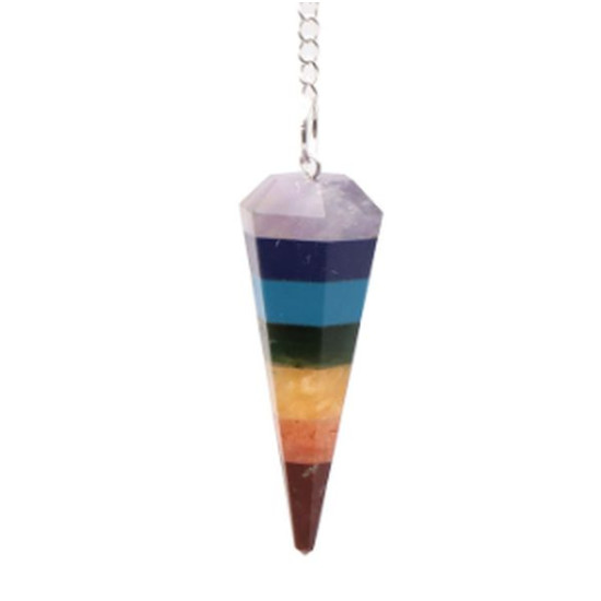 Pendule 7 chakras a de Camille ambiance nature dans 💎 Bijoux et accessoires ésotériques