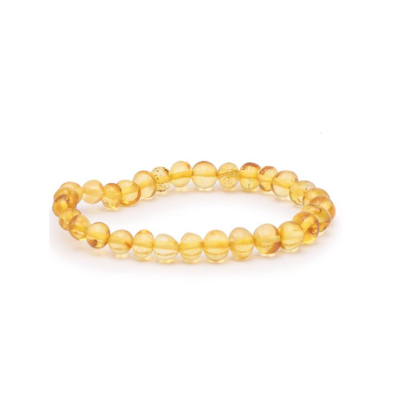 /Bracelet boule 6mm ambre jaune a (6-08mm) de Camille ambiance nature dans 💎 Bijoux et accessoires ésotériques