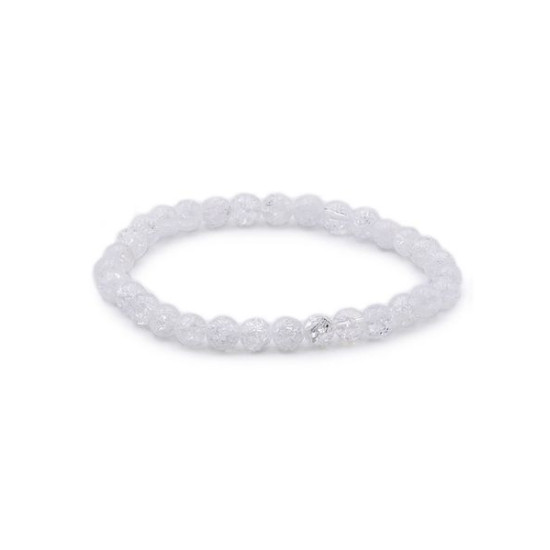 Bracelet boule 06mm cristal de roche crack a de Camille ambiance nature dans 💎 Bijoux et accessoires ésotériques
