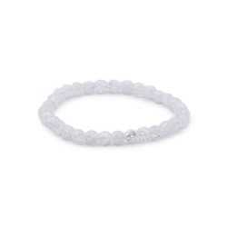 Bracelet boule 06mm cristal de roche crack a de Camille ambiance nature dans 💎 Bijoux et accessoires ésotériques