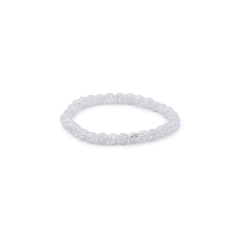 Bracelet boule 06mm cristal de roche crack a de Camille ambiance nature dans 💎 Bijoux et accessoires ésotériques