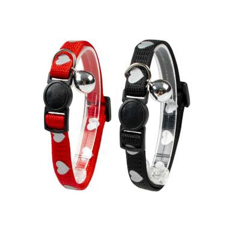 Collier chat coeur réfléchissant 20-30cm/10mm de Laroy - aliments et d'accessoires pour animaux de compagnie dans Laisses col...