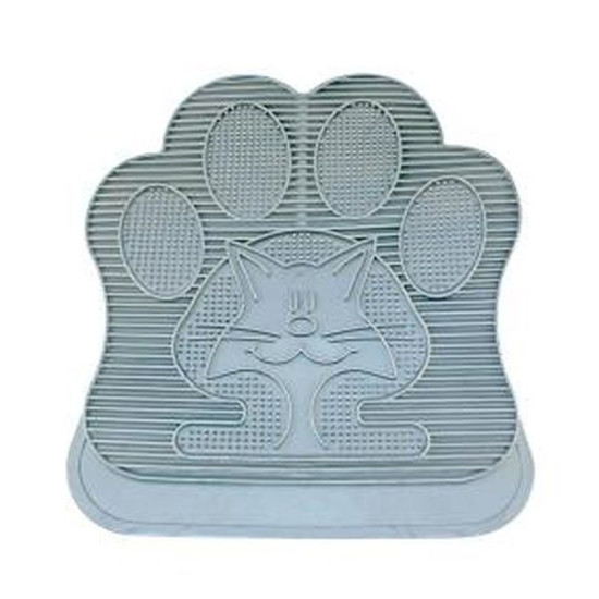 Tapis pour littiere caoutchouc 49x34cm gris de Laroy - aliments et d'accessoires pour animaux de compagnie dans Litiere pour ...