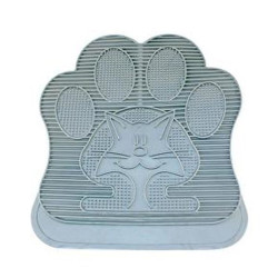 Tapis pour littiere caoutchouc 49x34cm gris de Laroy - aliments et d'accessoires pour animaux de compagnie dans Litiere pour ...