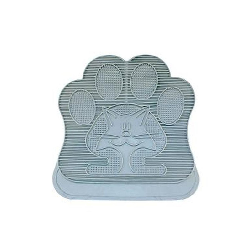 Tapis pour littiere caoutchouc 49x34cm gris de Laroy - aliments et d'accessoires pour animaux de compagnie dans Litiere pour ...