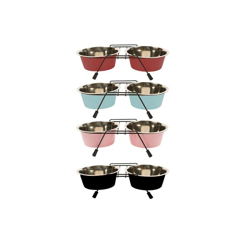 Dinner set support 250ml - xs - 2xø11cm de Laroy - aliments et d'accessoires pour animaux de compagnie dans Gamelles et distr...