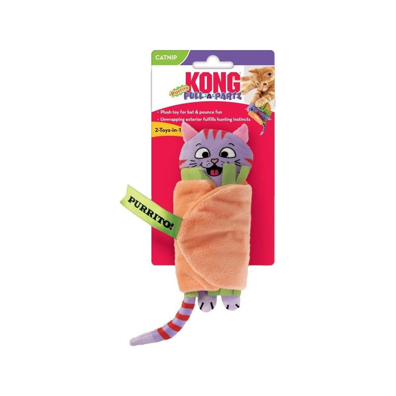 Kong cat pull-a-partz purrito 2.5x5.7x14cm de Jouet KONG pour chien dans Jouets pour chiens