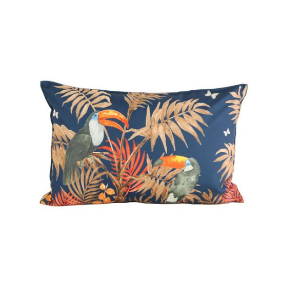Coussin toucan 50x80 marine de Sud étoffe dans Coussins - couverture d'exterieur