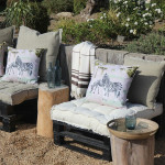 Coussin zebre 45x45 natural de Sud étoffe dans Coussins - couverture d'exterieur