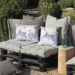 Coussin zebre 40x60 natural de Sud étoffe dans Coussins - couverture d'exterieur