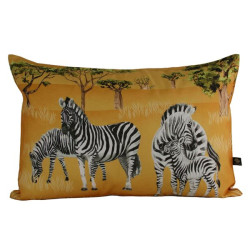 Coussin zebre 40x60 tournesol de Sud étoffe dans Coussins - couverture d'exterieur
