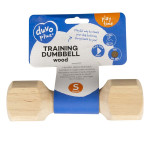 Haltère à rapporter en bois s - 16.5x5x5cm de Laroy - aliments et d'accessoires pour animaux de compagnie dans Jouets pour ch...