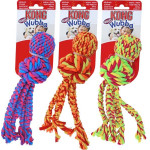 Kong wubba weaves w/rope l - 38.1x8.3x8.3cm de Jouet KONG pour chien dans Jouets pour chiens