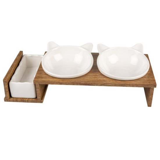 Dinner set stone up kitty face 250ml+350ml de Laroy - aliments et d'accessoires pour animaux de compagnie dans Gamelles, dist...