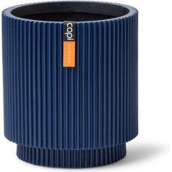 /pot cylindre Groove 11x12 bleu de Capi Europe - Cache et pot décoratifs design dans Produits désactivés