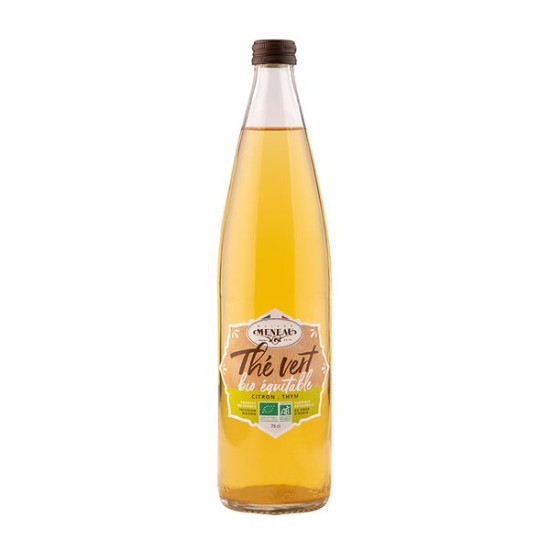 INFUSION THE VERT BIO EQUIT PECHE 75CL de Meneau - les sirops de Gironde dans 🥛 Boissons sans alcools